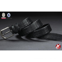 2015 men's smooth genuine leather wide grain belt with pin buckle